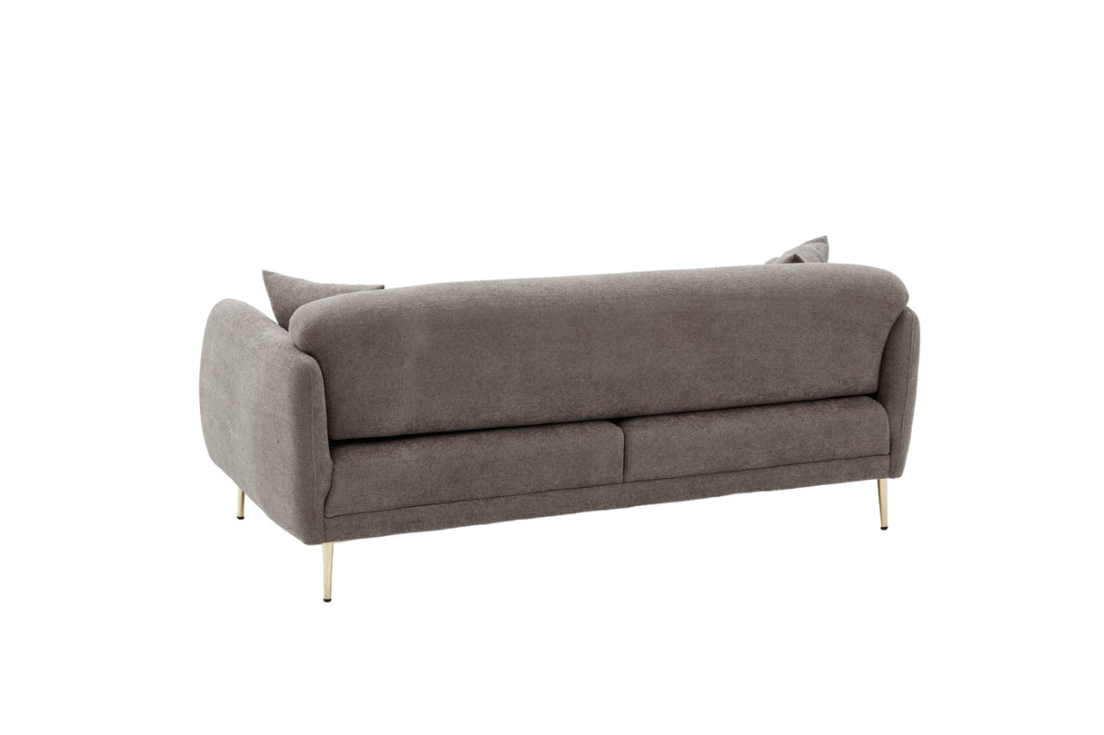 3-Sitzer-Schlafsofa Simena Grey Gold