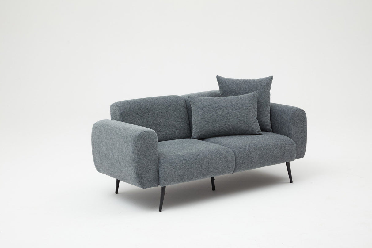 2-Sitzer-Sofa seitlich Anthrazit