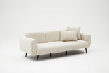 3-Sitzer-Sofa, seitlich, Creme