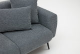 3-Sitzer-Sofa seitlich Anthrazit