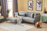 Ecksofa links Revos Grau