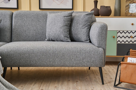 Ecksofa links Revos Grau