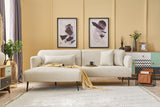 Ecksofa links Revos Creme