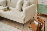 Ecksofa links Revos Creme