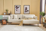 Ecksofa rechts Revos Creme