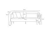 3-Sitzer-Sofa Revos Creme