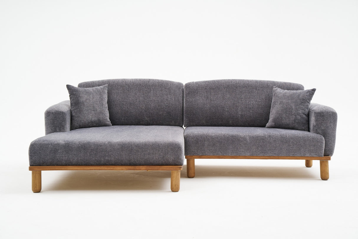 Ecksofa links Rens Grey