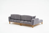 Ecksofa links Rens Grey