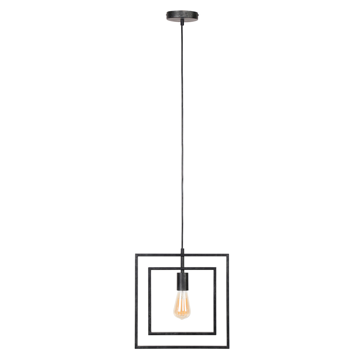 Industrielle Hanglampe Kody Square Metall