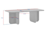 Akira Couchtisch in Saphir-Eiche-Optik 120 cm Melaminbeschichteter Holzverbundstoff