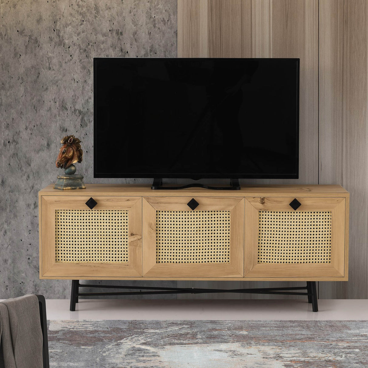 TV -Möbel Alcazar Eik Melamine 140x60x40 cm