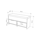 Schuhkabinettskove Naturel Melamin 106x50x34 cm