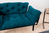 2-Sitzer-Schlafsofa Nitta Petrol Blue