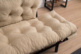 2-Sitzer-Schlafsofa Nitta Creme