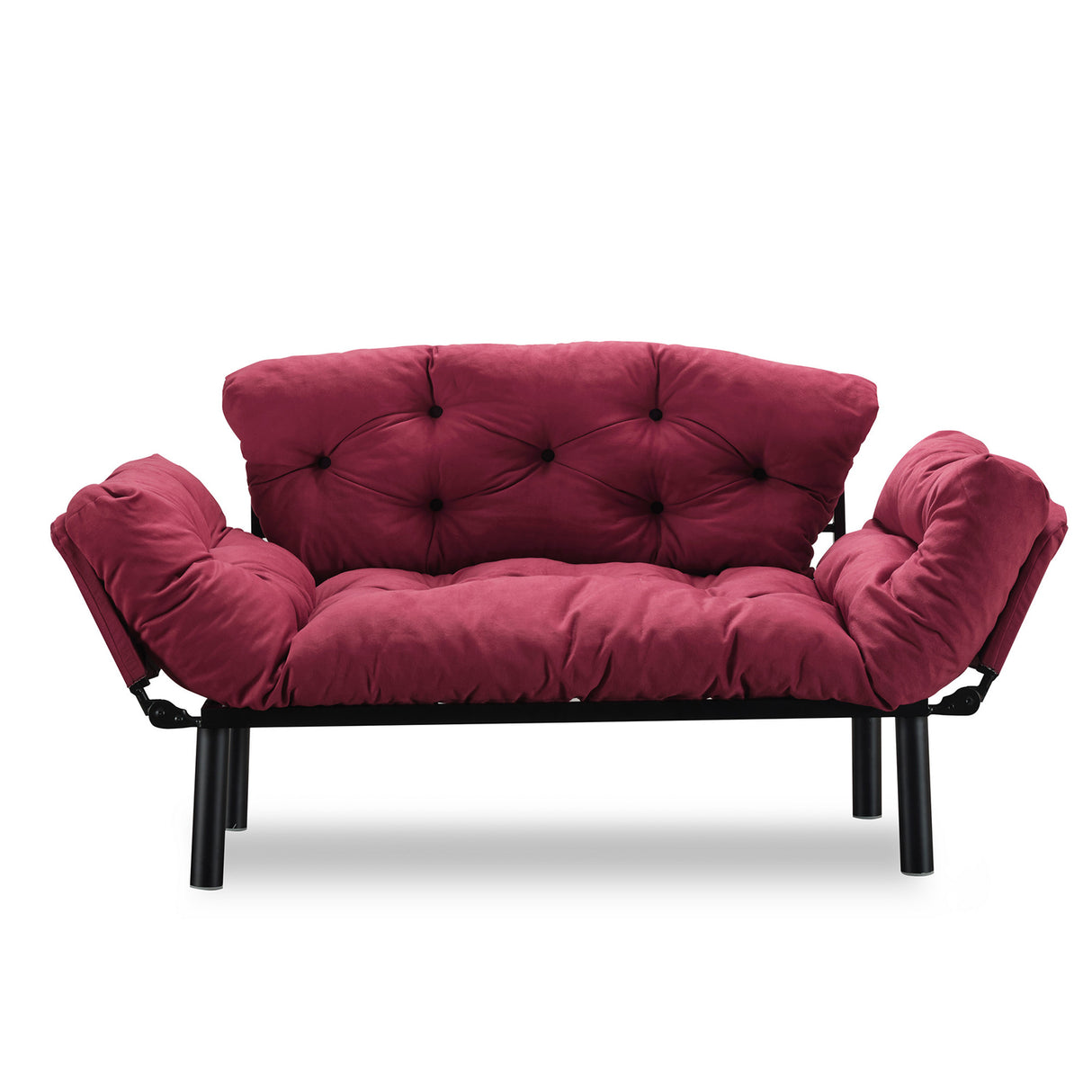 2-Sitzer-Schlafsofa Nitta Maroon