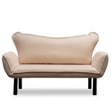 2-Sitzer-Schlafsofa Chatto Creme