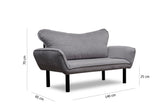 2-Sitzer-Schlafsofa Chatto Grey