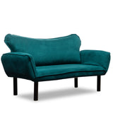 2-Sitzer-Schlafsofa Chatto Petrol Blue