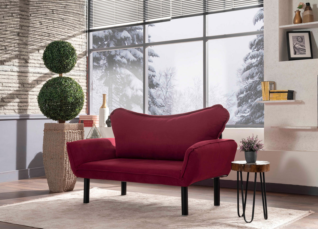 2-Sitzer-Schlafsofa Chatto Maroon