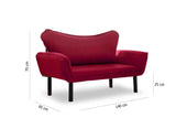 2-Sitzer-Schlafsofa Chatto Maroon