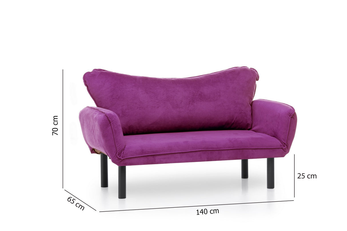 2-Sitzer-Schlafsofa Chatto Lila