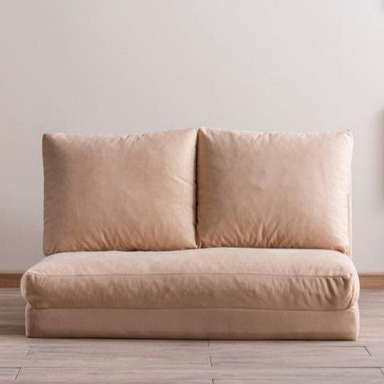 2-Sitzer-Schlafsofa Taida Creme