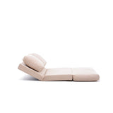 2-Sitzer-Schlafsofa Taida Creme