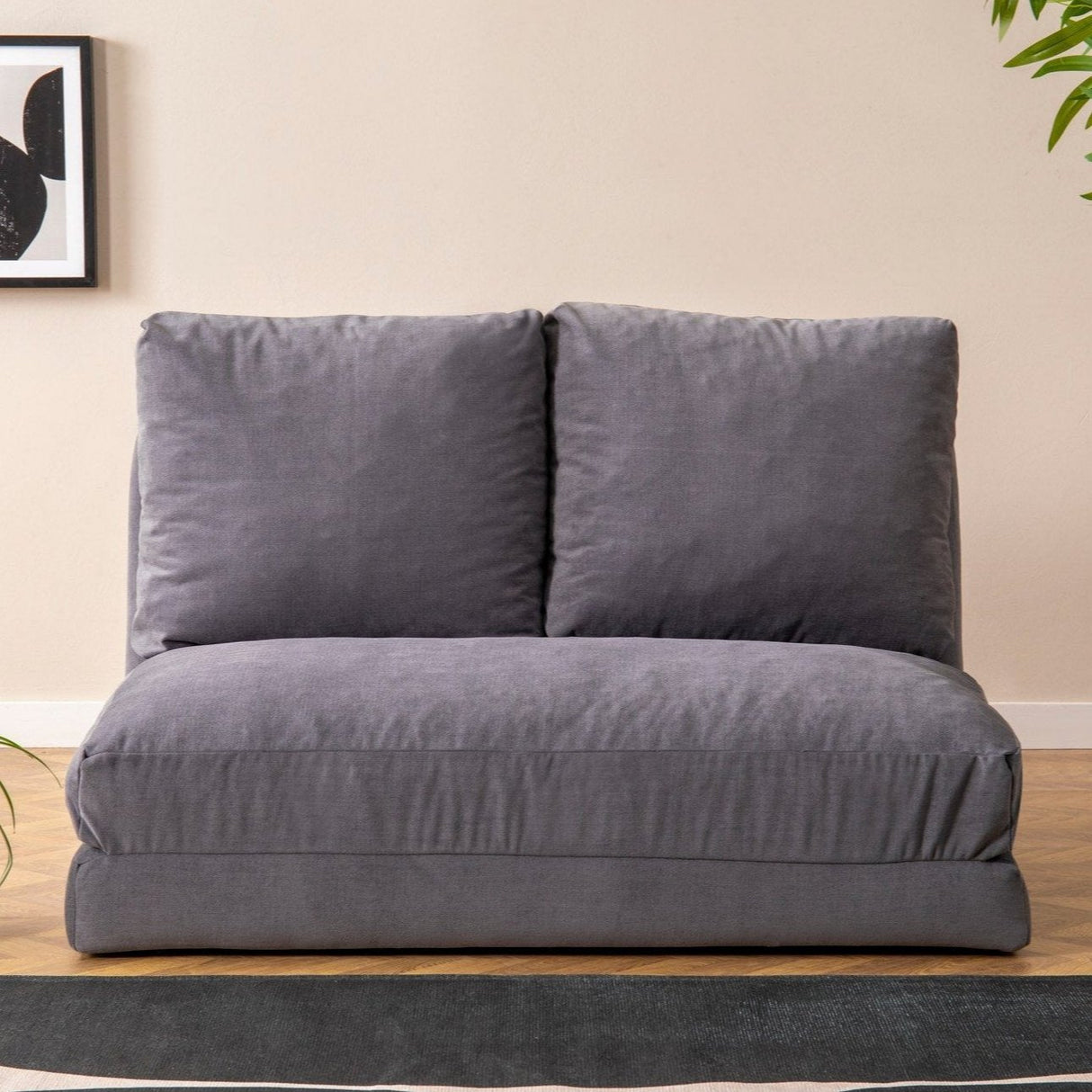 2-Sitzer-Schlafsofa Taida Grey