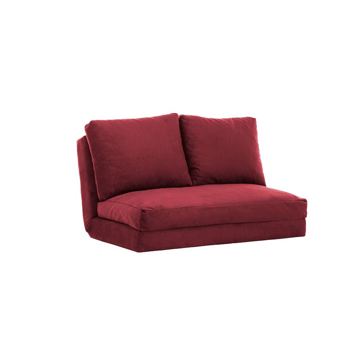 2-Sitzer-Schlafsofa Taida Maroon