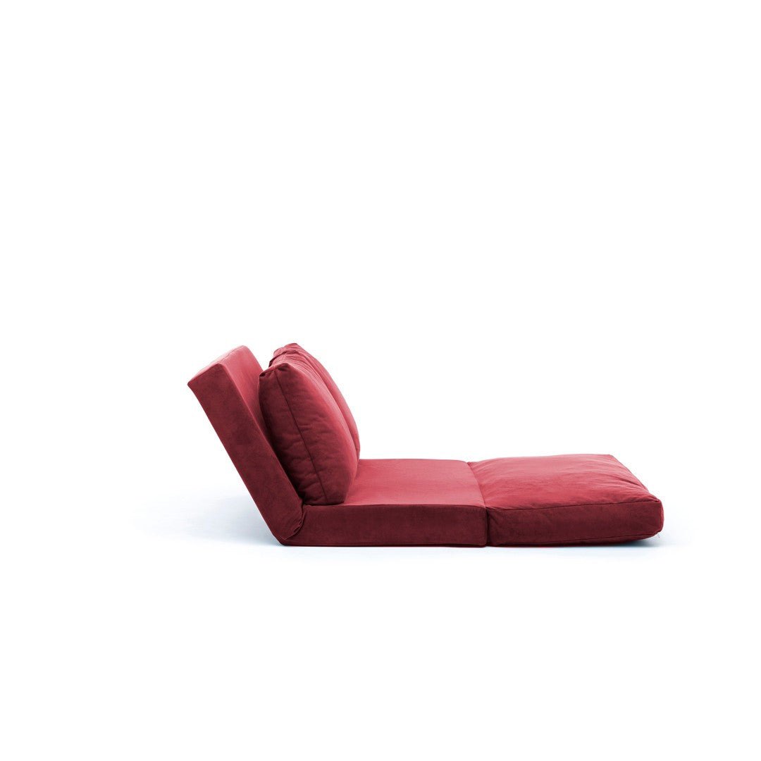 2-Sitzer-Schlafsofa Taida Maroon