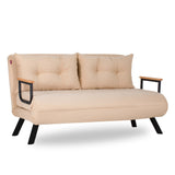 2-Sitzer-Schlafsofa Sando Creme