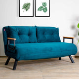 2-Sitzer-Schlafsofa Sando Petrol Green