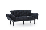 3-Sitzer-Schlafsofa Nitta Triple Schwarz