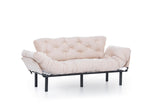 3-Sitzer-Schlafsofa Nitta Triple Cream