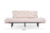 3-Sitzer-Schlafsofa Nitta Triple Cream