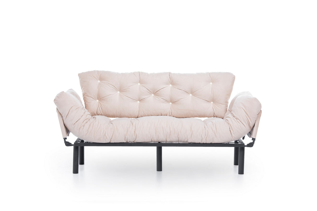 3-Sitzer-Schlafsofa Nitta Triple Cream