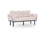 3-Sitzer-Schlafsofa Nitta Triple Cream