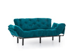 3-Sitzer-Schlafsofa Nitta Triple Petrol Green