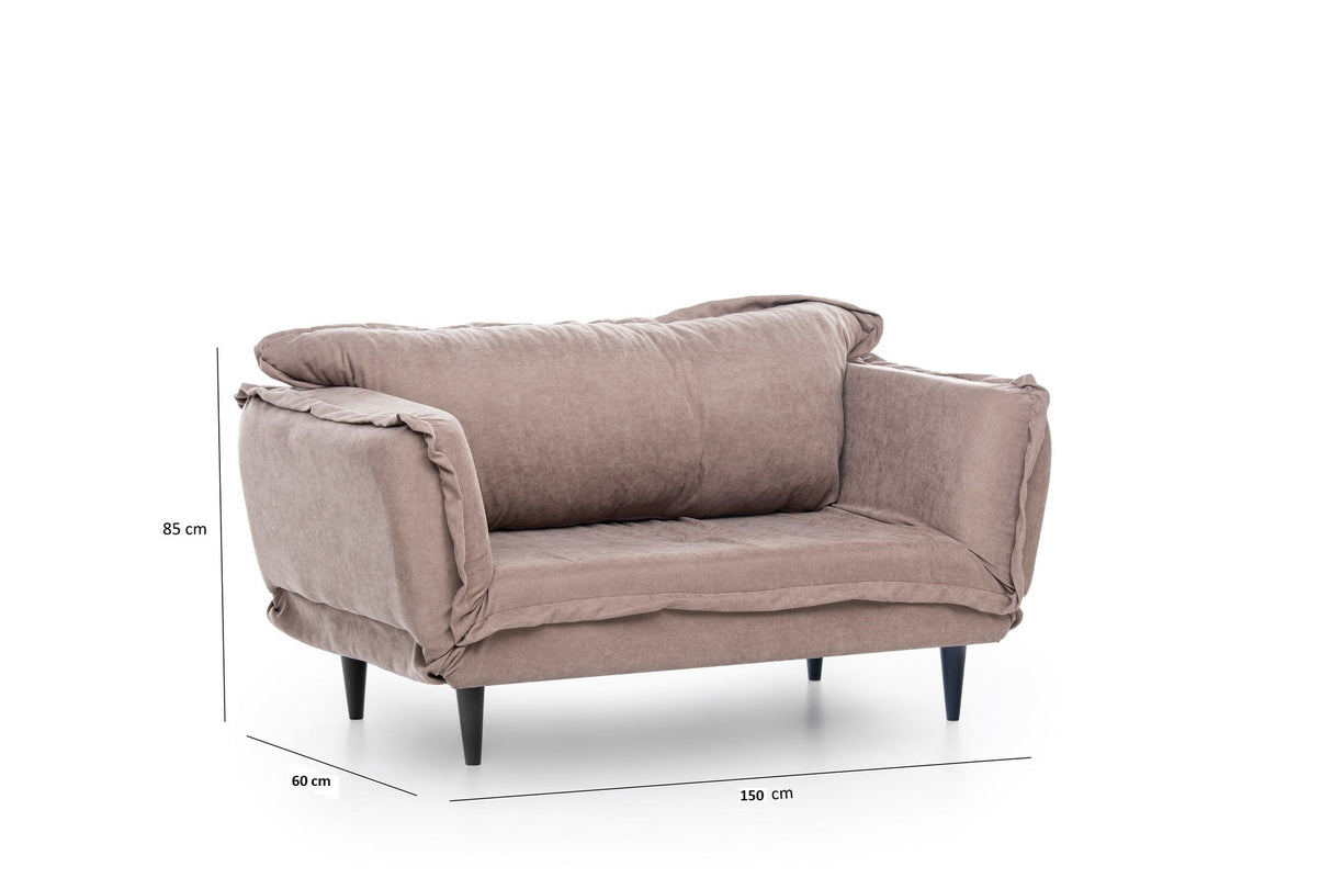 2-Sitzer-Schlafsofa Vino Daybed Nerz