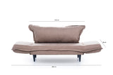 2-Sitzer-Schlafsofa Vino Daybed Nerz