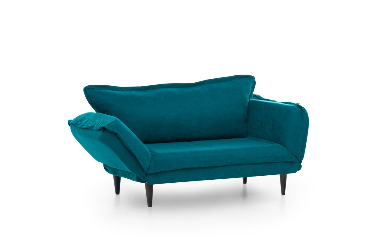 2-Sitzer-Schlafsofa Vino Daybed Petrol Green