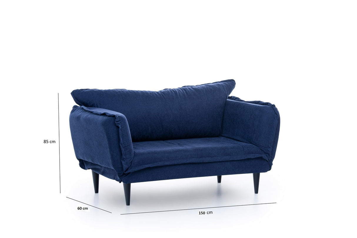 2-Sitzer-Schlafsofa Vino Daybed Marineblau