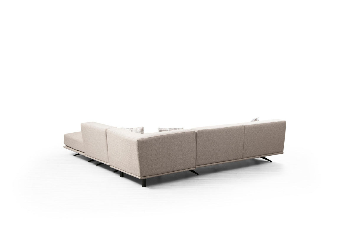 Ecksofa rechts Bentley Beige