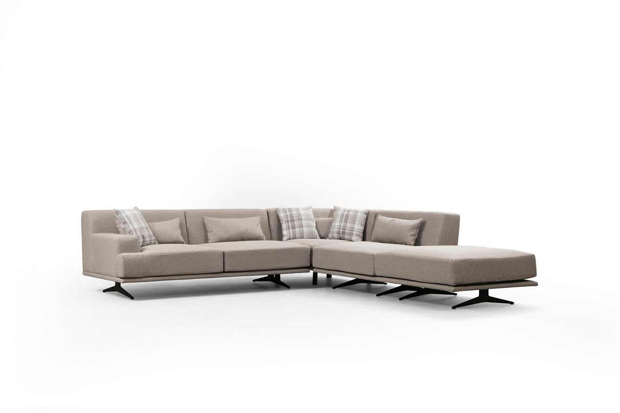 Ecksofa rechts Bentley Beige