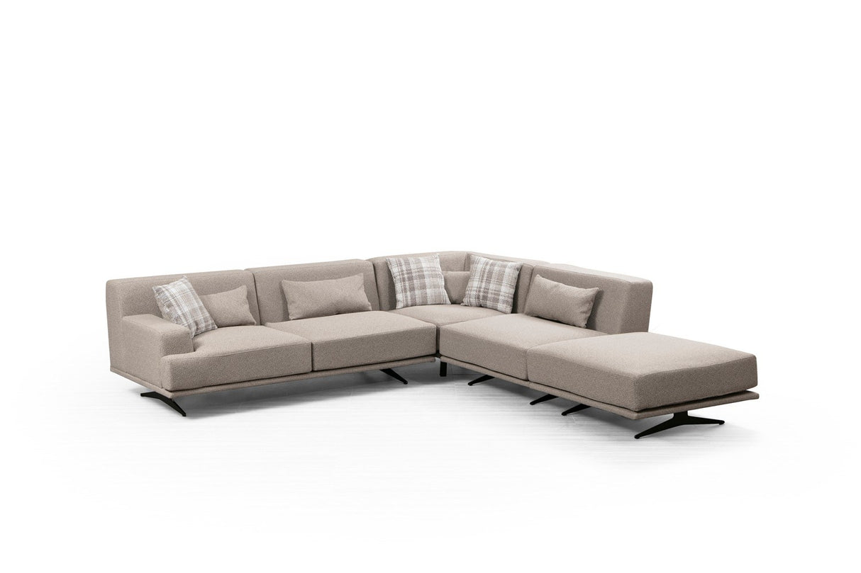 Ecksofa rechts Bentley Beige