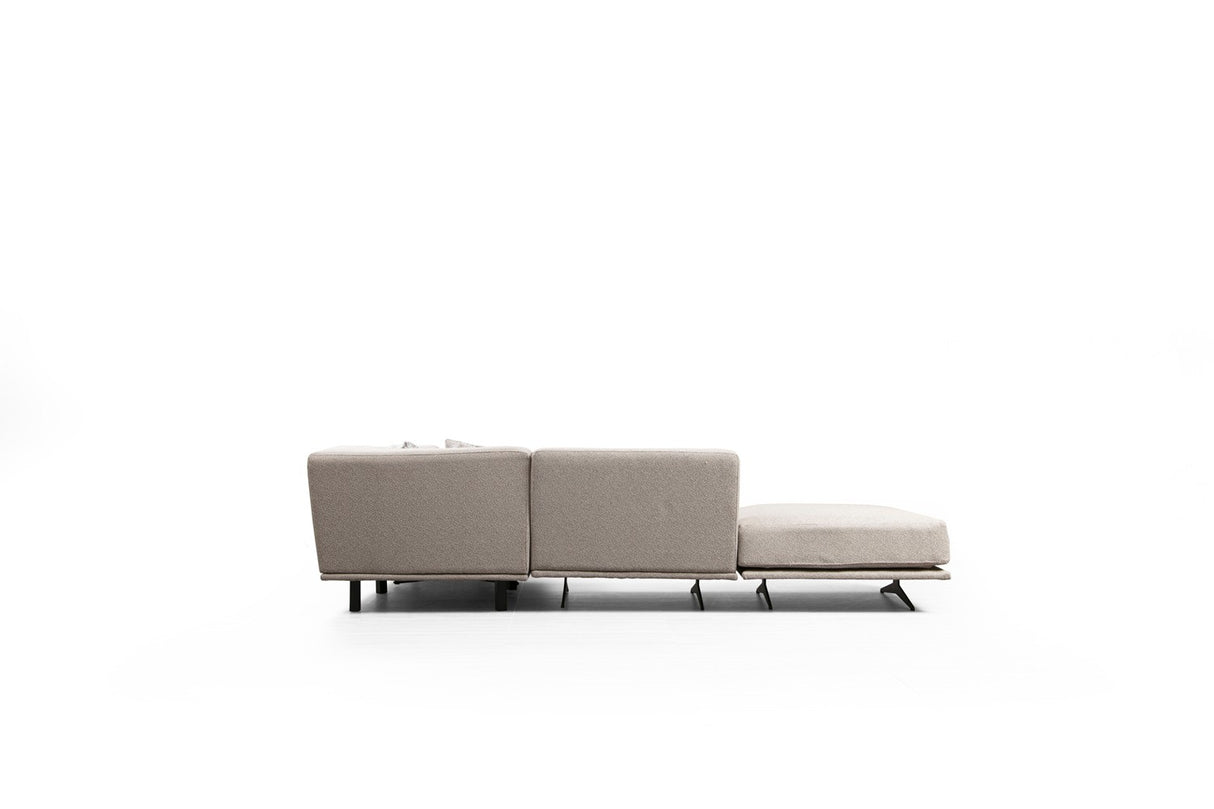 Ecksofa links Bentley Beige