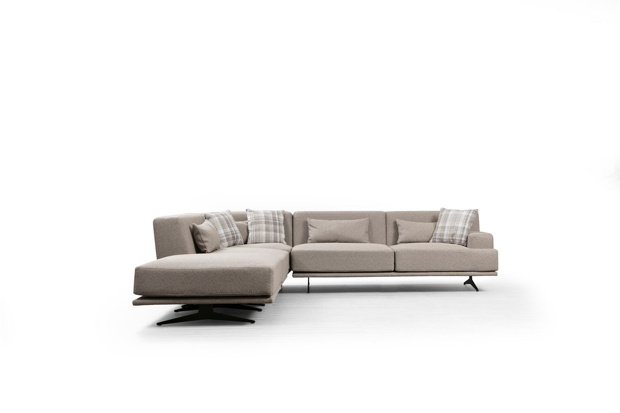 Ecksofa links Bentley Beige