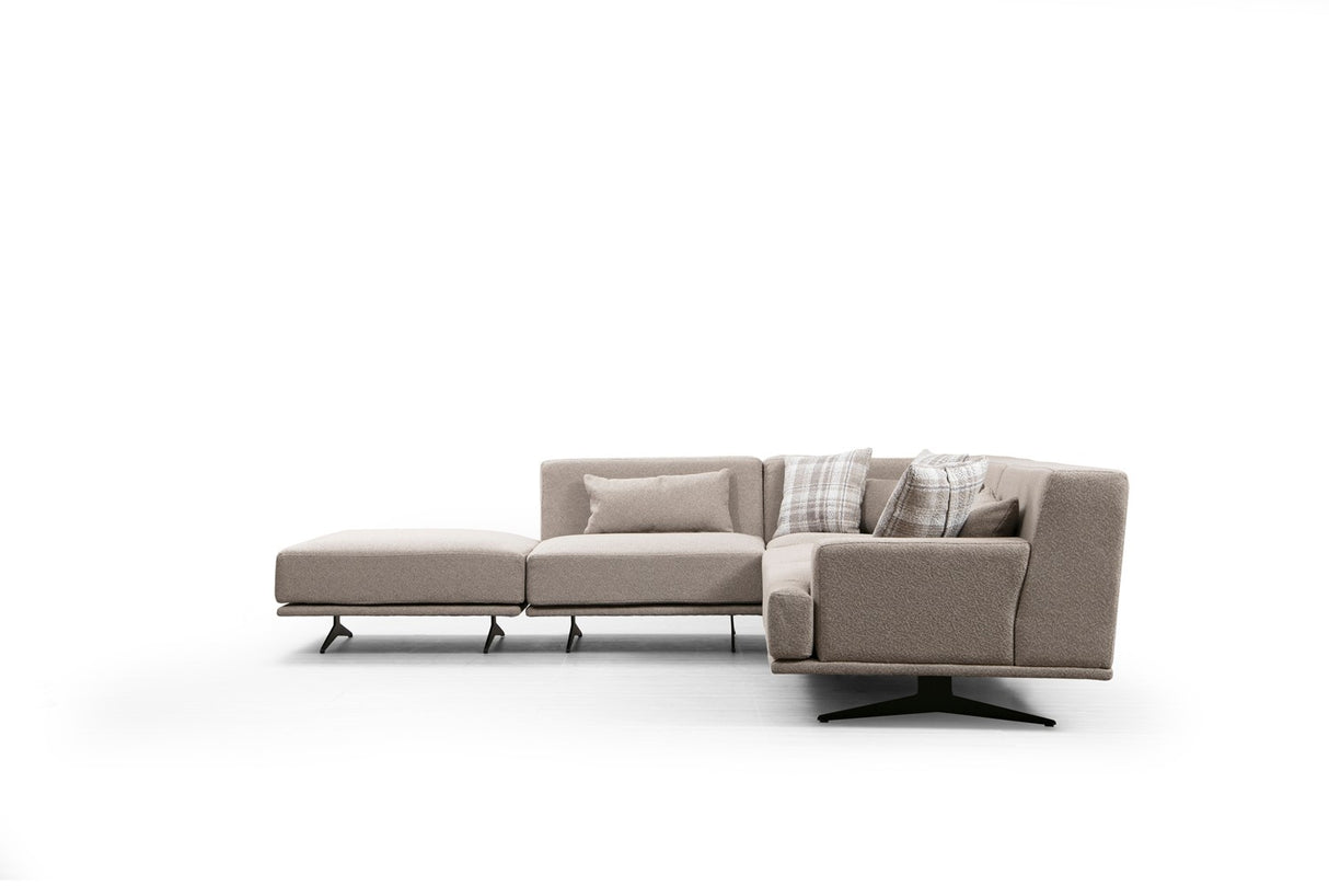 Ecksofa links Bentley Beige