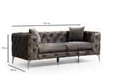 2-Sitzer-Sofa Como Anthrazit