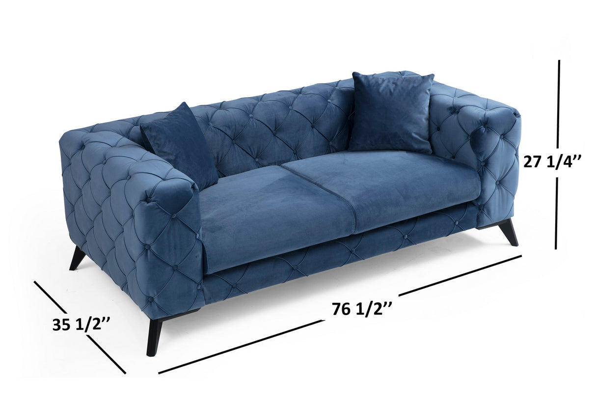 2-Sitzer-Sofa Como Blue